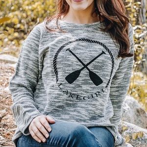 Lakegirl French Terry Crew Neck Top